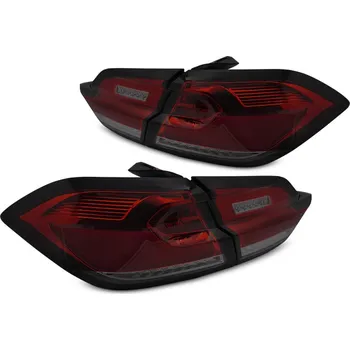 Zadní světlomet TUNING-TEC Zadní světla Ford Fiesta MK8 17-21 HATCHBACK červená/kouřová LED