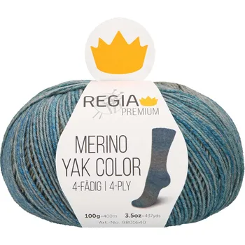 Příze REGIA PREMIUM Merino Yak Color 8513 (Ponožková příze REGIA PREMIUM Merino Yak Color Seaweed)