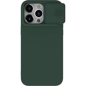 Pouzdro na mobilní telefon Kryt NILLKIN CamShield pro Apple iPhone 15 Pro Max - krytka fotoaparátu - silikonový - tmavě zelený