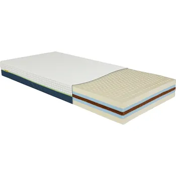 Matrace MOLMAT MATRACE CRYSTAL [latex + kokos + studená pěna] Rozměr: 200 x 90 cm, Potah matrace: RING SPUN C210, LÁTKA 210 gr/m2 + ROUNO 150 gr/m2, další informace v popisu variant níže: výška od 19 cm; tuhost: 3,5 z 5