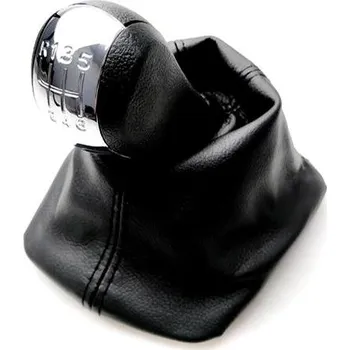 Hlavice řadicí páky PROTEC Řadící páka s manžetou, Škoda Octavia 2 2004 - 2012 6st chromová