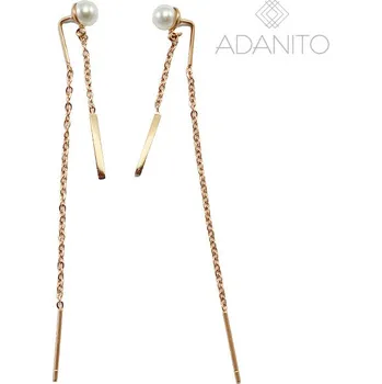 Náušnice Provlékací náušnice z chirurgické oceli s perlou