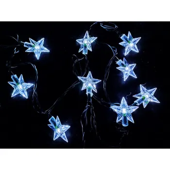 Vánoční dekorace X-SITE LED světelný řetěz hvězda SP-HV02CW 2m AA studená bílá