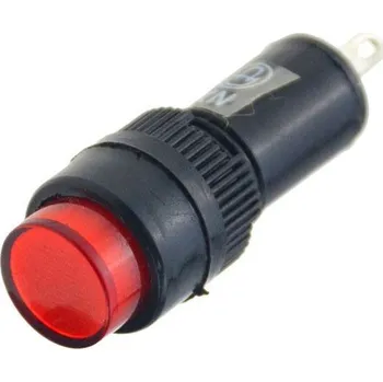 Polovodič Kontrolka LED 12V NXD-211 červená, průměr 12mm
