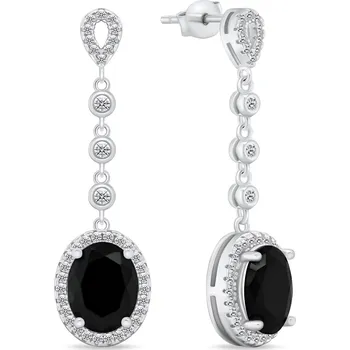 Náušnice Brilio Silver Elegantní visací stříbrné náušnice se zirkony EA969WBC + 2 měsíce na vrácení zboží