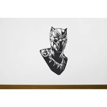 Samolepící dekorace Lepy.cz Samolepka na zeď Black Panther Velikost (šířka x výška): 50x87cm, Barevná varianta: Černá