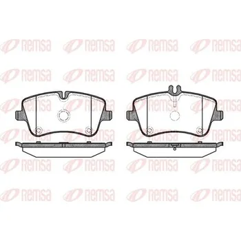 Brzdová destička Sada brzdových destiček, kotoučová brzda REMSA 0768.00