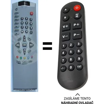 Dálkový ovladač Tesla LCE Beko14.1 náhradní dálkový ovladač pro seniory.