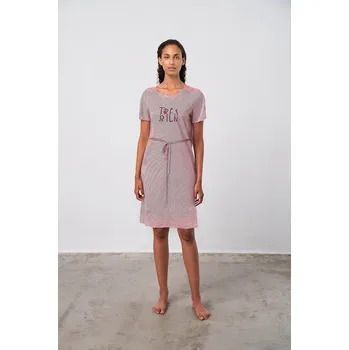 Vamp - Pruhovaná noční košilka 20914 - Vamp red rio S