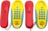 Hračka pro nejmenší Teddies Telefony 2 ks žlutý/červený