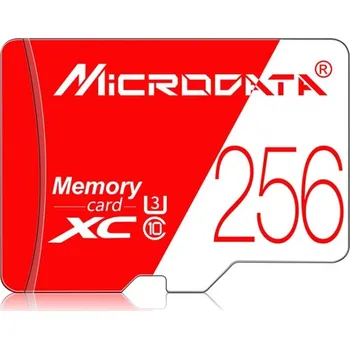Paměťová karta MiCRODATA 256GB U3 Speed, TF microSD zápis 30MB/s, čtení 80MB/s