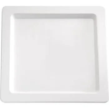 Tác melamin 33 × 33 × 2,5 cm, bílý