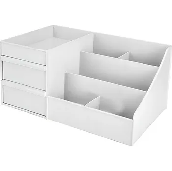 Organizér na kosmetiku Verk 01656 organizér na kosmetiku se zásuvkami bílý
