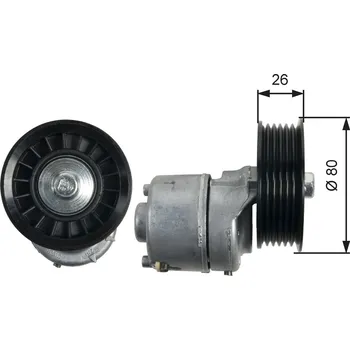 Napínák, žebrovaný klínový řemen GATES T39222