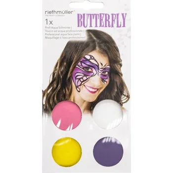 Party dekorace Barvy na obličej motýl 9912606