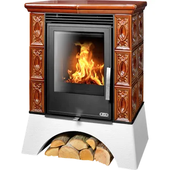 Krbová kamna ABX, spol. s.r.o. ABX Helvetia KP I. černý korpus, opláštění kachle hnědá TV 7 kW