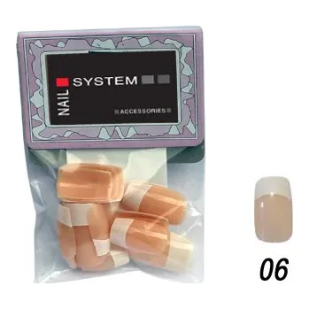 Umělé nehty NAIL SYSTEM Nehty umělé 20ks FMN pleťové