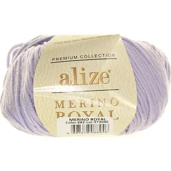 Galanterie Alize Merino Royal šedě fialová 682