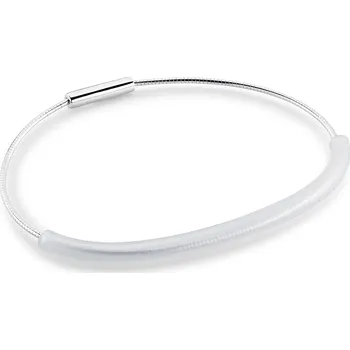 Náramek Small Snowy Bracelet - Stříbrný náramek s matným sklem