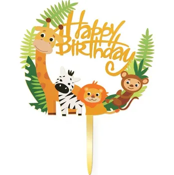 Dortová svíčka Party Pal Zápich na dort džungle 1ks