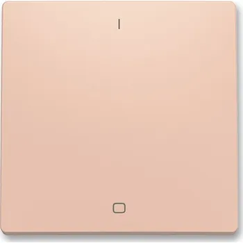 vypínač ABB - Zoni, Kryt spínače jednoduchý s potiskem, pro řazení 3, pudrová