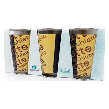 Sklenice PRESTIGE Sklenice vzor Latte Machiato 3 x 230ml