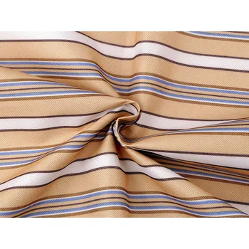 Kočárkovina 600D pruhy s PVC úpravou, barva 1 (4) krémová