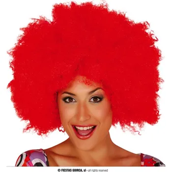 Karnevalový kostým Guirca Červená afro paruka
