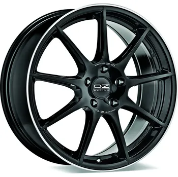 Alu kolo Alu disk OZ SPORT VELOCE GT 8x18, 5x112, 75, ET45 GLOSS BLACK+DIAMOND LIP+SILVER LETTERING