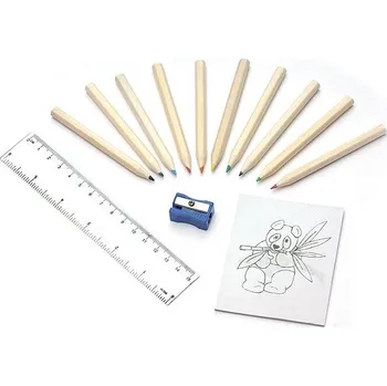 Pastelka Pastelky s omalovánkami DECOR