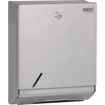 Zásobník na papírové ručníky SANELA SLZN 20X nerezový zásobník skládaných papírových ručníků, SLZN 20X