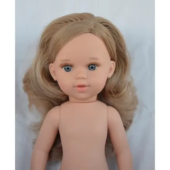 Panenka Panenka - holčička Marina bez oblečení - světle hnědé vlasy - od španělské firmy Marina & Pau (Marina - 40 cm )