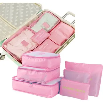 Šperkovnice ZDRAVKO Cestovní organizér do kufru 6ks růžový