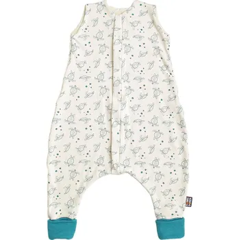 Kojenecký overall Kaarsgaren Merino spací pytel 90 cm bio želvy zelené nohavice