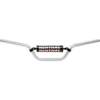 RENTHAL řídítka 7/8 CALA 22mm MX HANDLEBAR SILVER SPECIAL QUAD PADDED, barva stříbrná s hrazdou HONDA CRF 230L rok 82-09