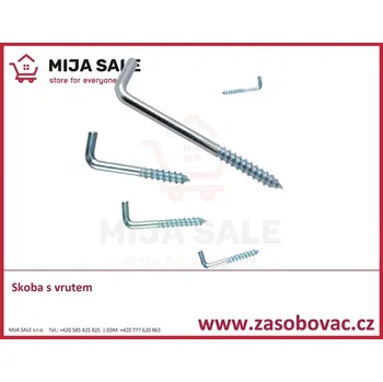 Vrut Skoba s vrutem P 3,5x 50 , ocel zinek bílý