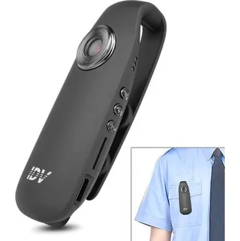 Digitální kamera LURECOM CAM DV72 - mini kamera se záznamem obrazu i zvuku, s klips pro uchycení za kapsu, 1080P