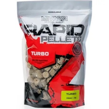 Návnadová surovina MIVARDI - Pelety Rapid Turbo 1 kg 4 mm