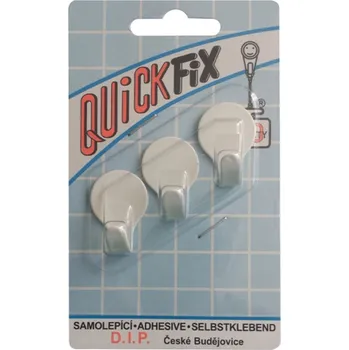 Věšák QuickFix Háček QF 7/F0 blistr, 3ks