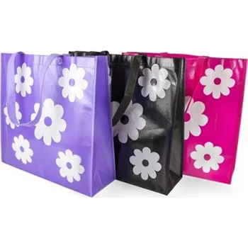 AAH Taška nákupní s potiskem 43x40x14cm KVĚTY