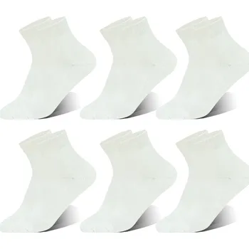 Pánské termo ponožky PESAIL Pánské bambusové termoponožky BM3501 6 páry Barva: Bílá, Velikost: 43-47