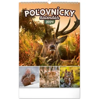 Kalendář Nástenný kalendár Poľovnícky 2024, 33 x 46 cm