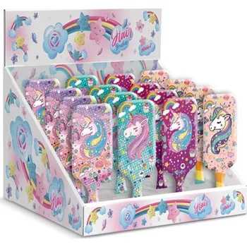 kartáč na vlasy SETABLU Kartáč na vlasy rozčesávací UNICORN HRANATÝ • 22 CM