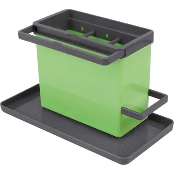 Organizér na dřez Tidytex zelený - Metaltex (Organizér na prostředky na úklid zelený - Metaltex)