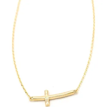 Řetízek B&B Goldinvestic Zlatý řetízek s křížkem 1,83g Žlutá 43 cm