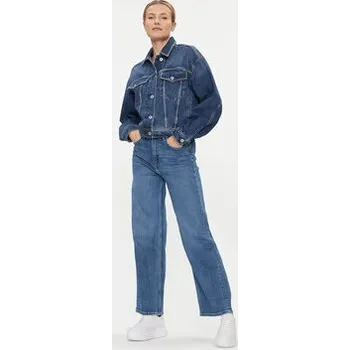 Pánská bunda Pepe Jeans Jeansová bunda Turner Sparkle PL402328 Tmavomodrá Relaxed Fit XS