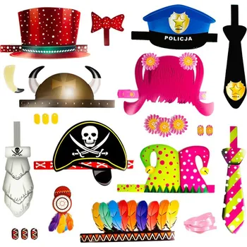 Party dekorace Párty čepice sada 7 ks