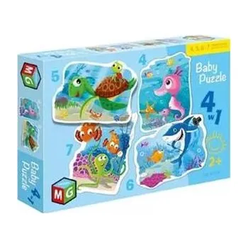Puzzle Baby Puzzle 4w1 Pod wodą