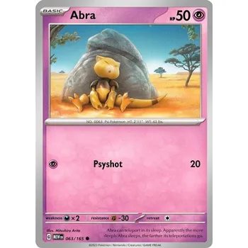 Karetní hra Abra 063/165 - Scarlet & Violet 151 Typ karty: Holo