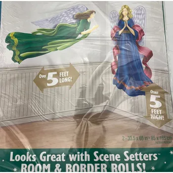 Vánoční dekorace Vánoční scéna - dekorace 85 x 165 cm - 2 ks BARVA: 1 Nové zboží